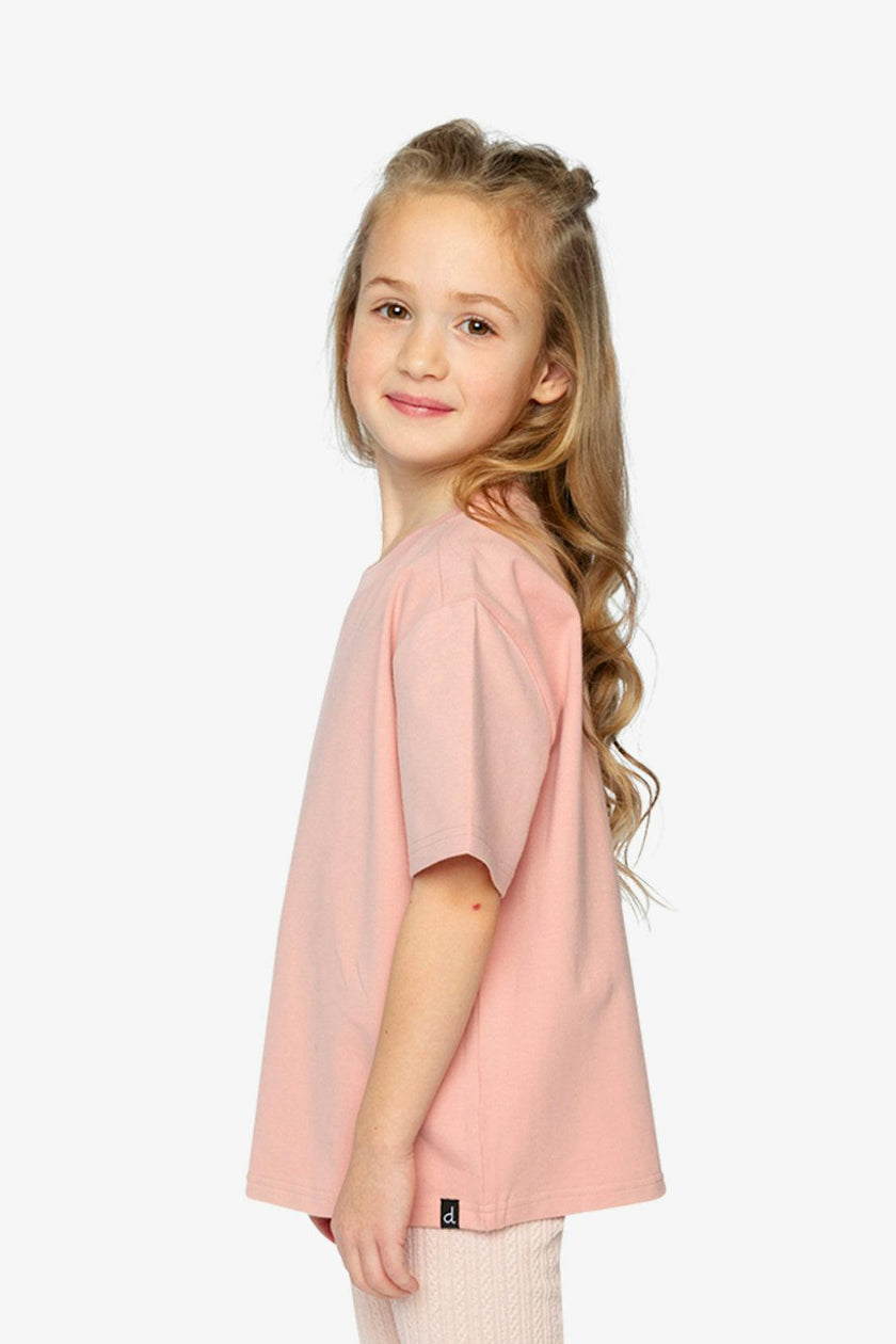 Heavy Jersey Wide Short Sleeve T-Shirt Pink