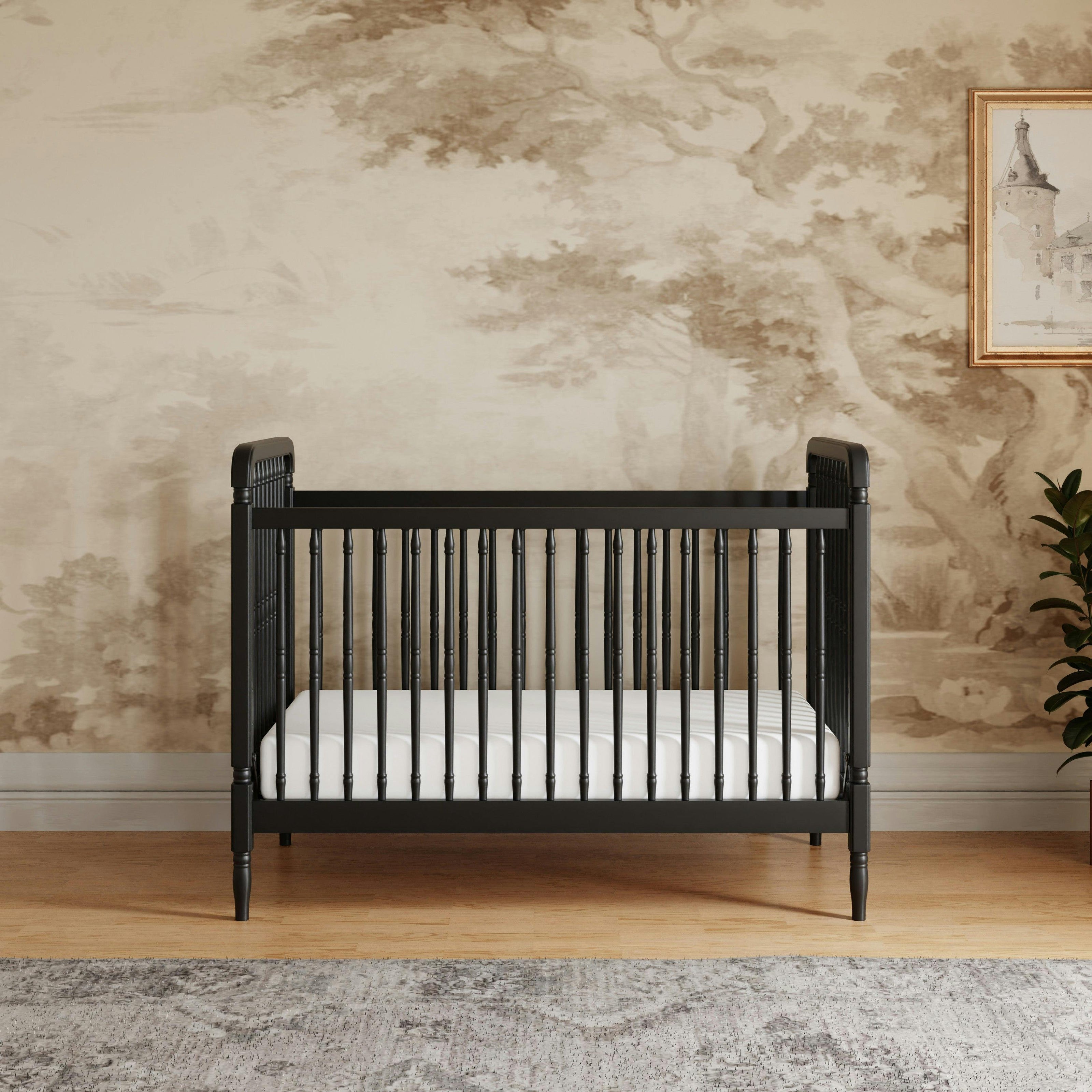 Namesake Liberty 3-in-1 Convertible Spindle Crib with Toddler Bed Conversion Kit