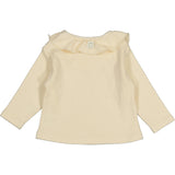 Long Sleeve T-Shirt with Ruffled Collar