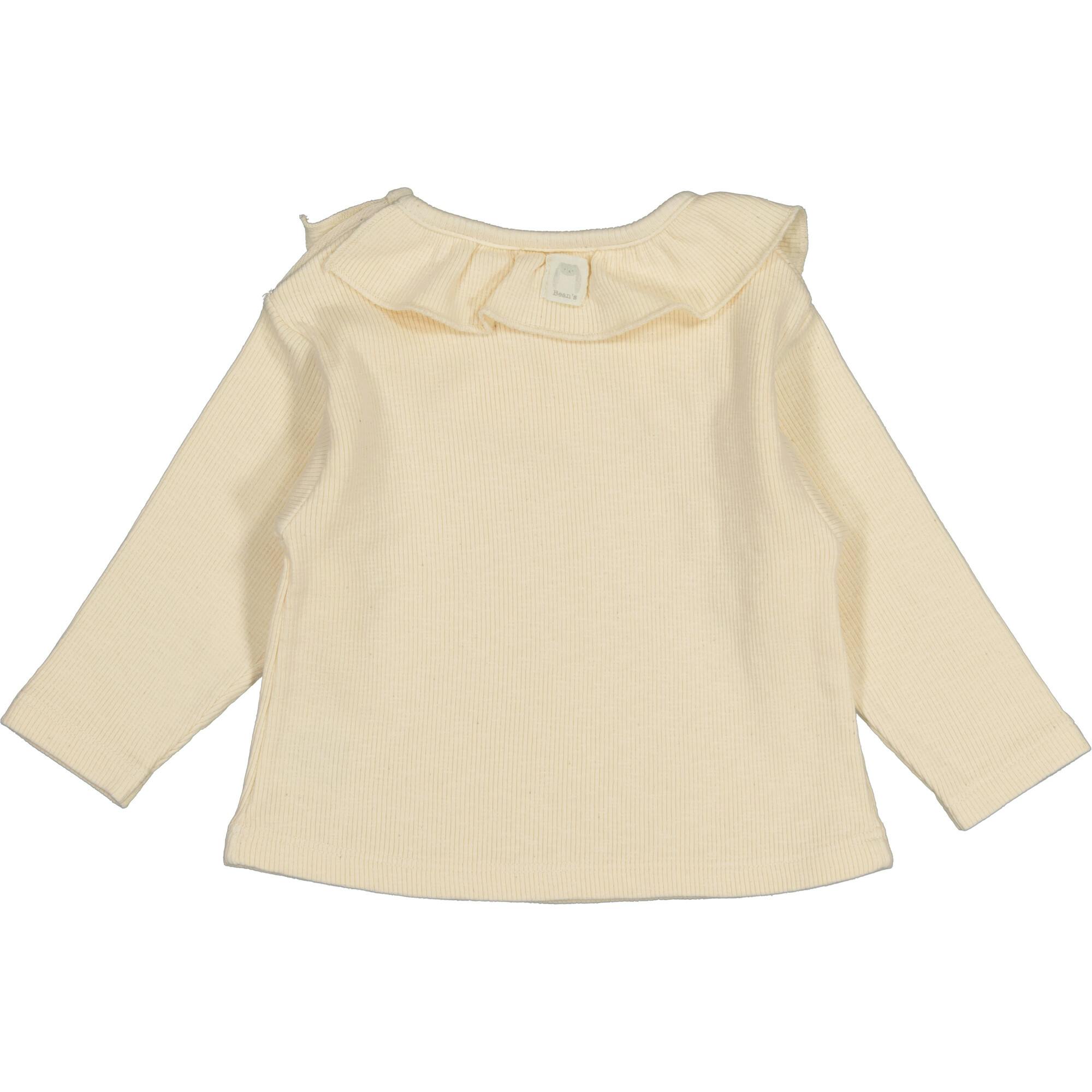 Long Sleeve T-Shirt with Ruffled Collar
