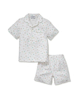 Kid's Twill Pajama Short Set in Good Luck Charms