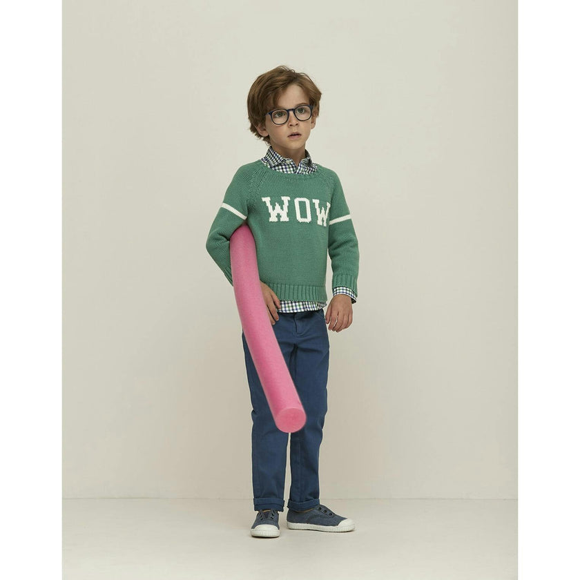 "Wow" Retro Vibes Sweater