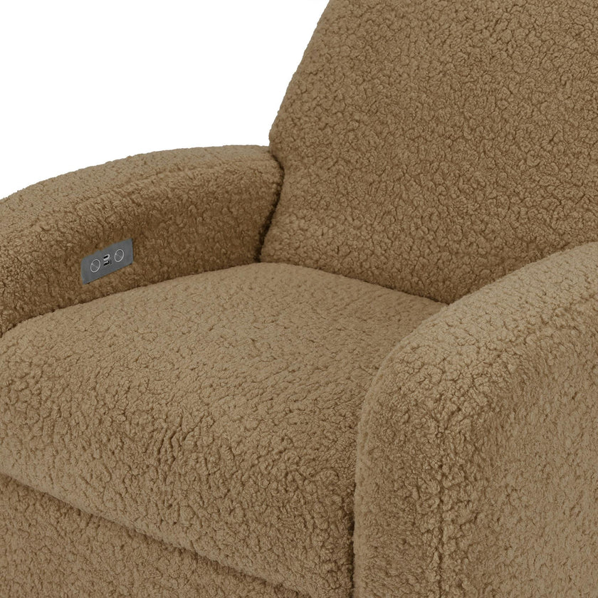 Nami Electronic & Swivel Glider Recliner With USB Port