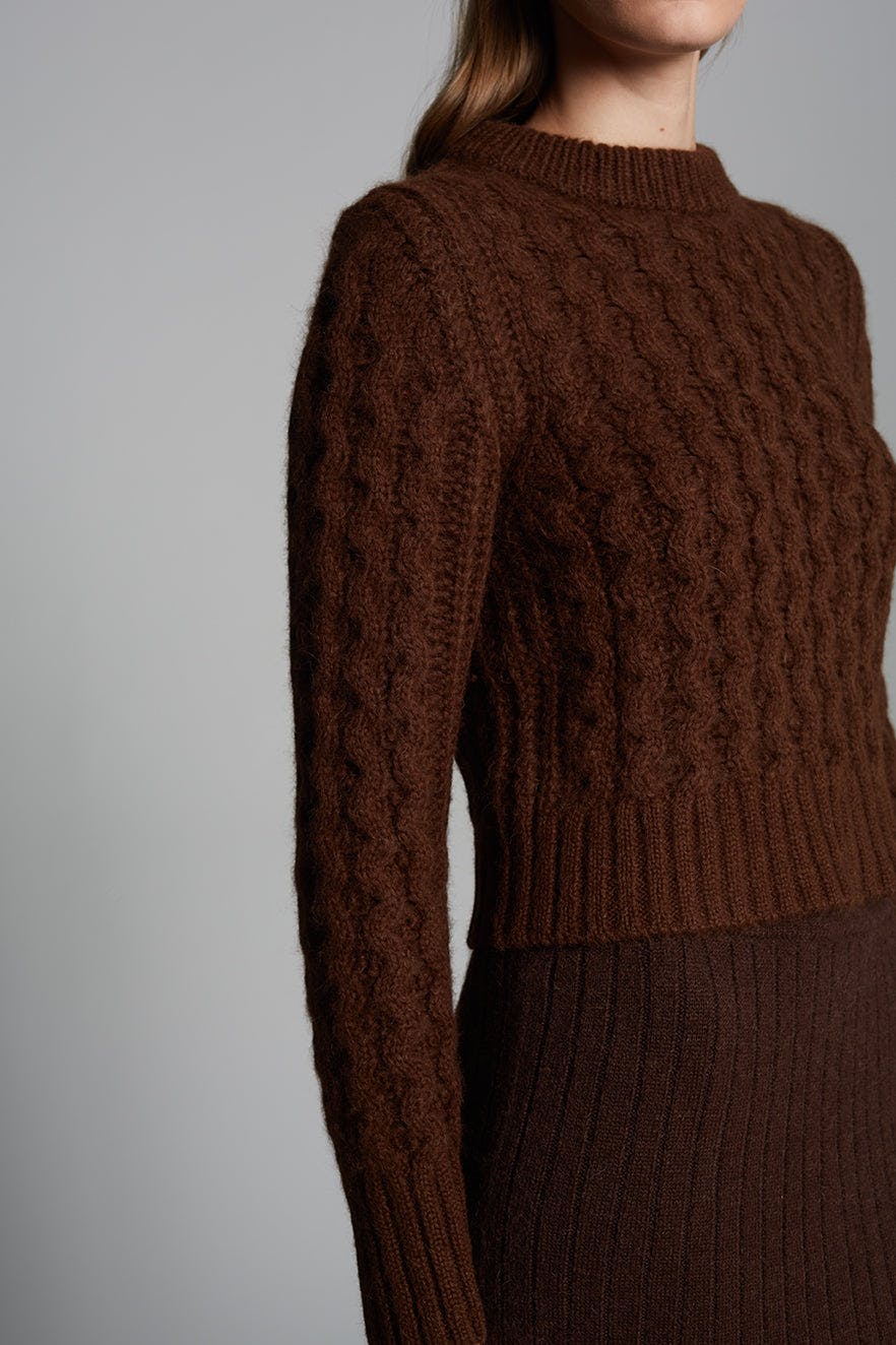 AMARA SWEATER | ESPRESSO