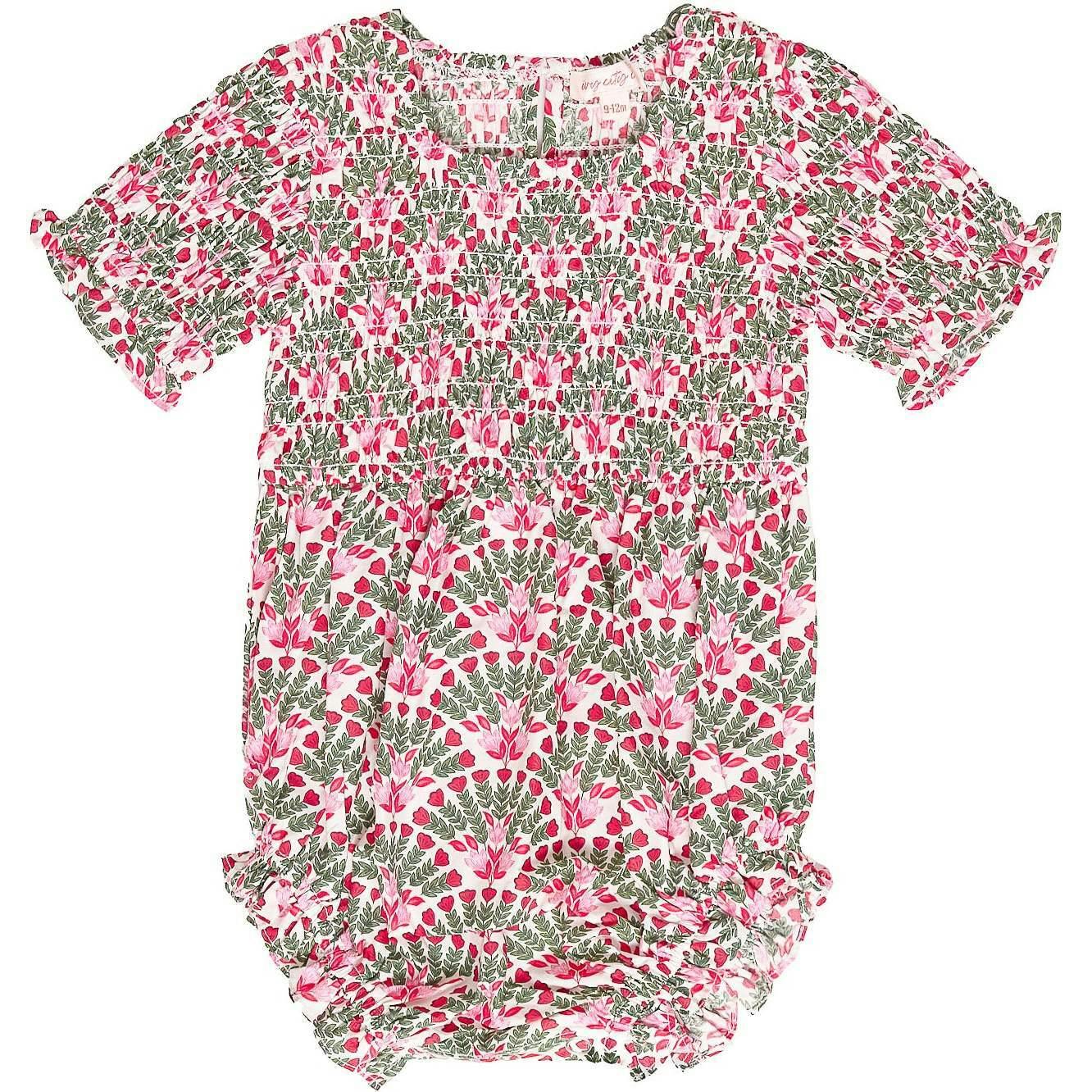 Baby Parker Romper in Floral Fan