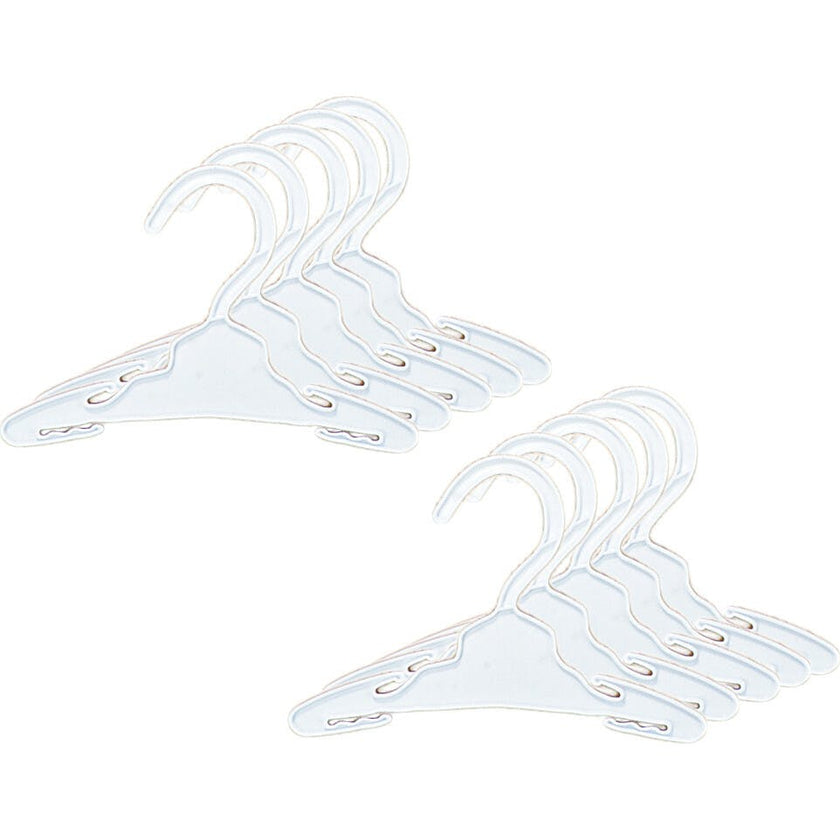 Sophia’s 7 1/2" Plastic Hangers 10 Pack Set for 18" Dolls, White
