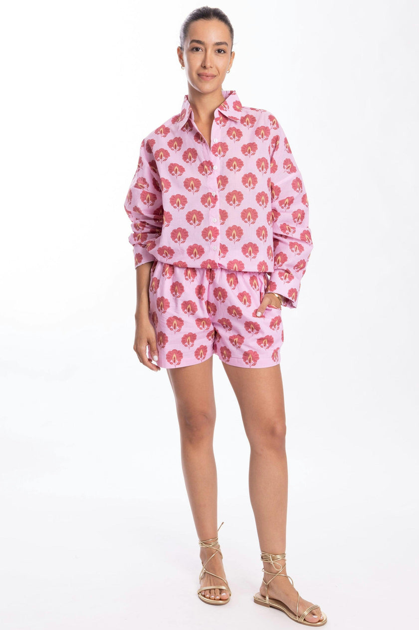 Robi Shorts in Deep Pink