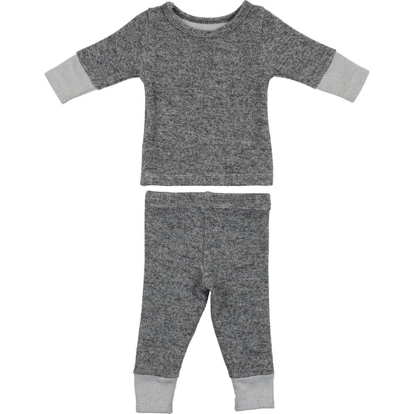 Brushed Sweater Knit 2-Piece Lounge Set