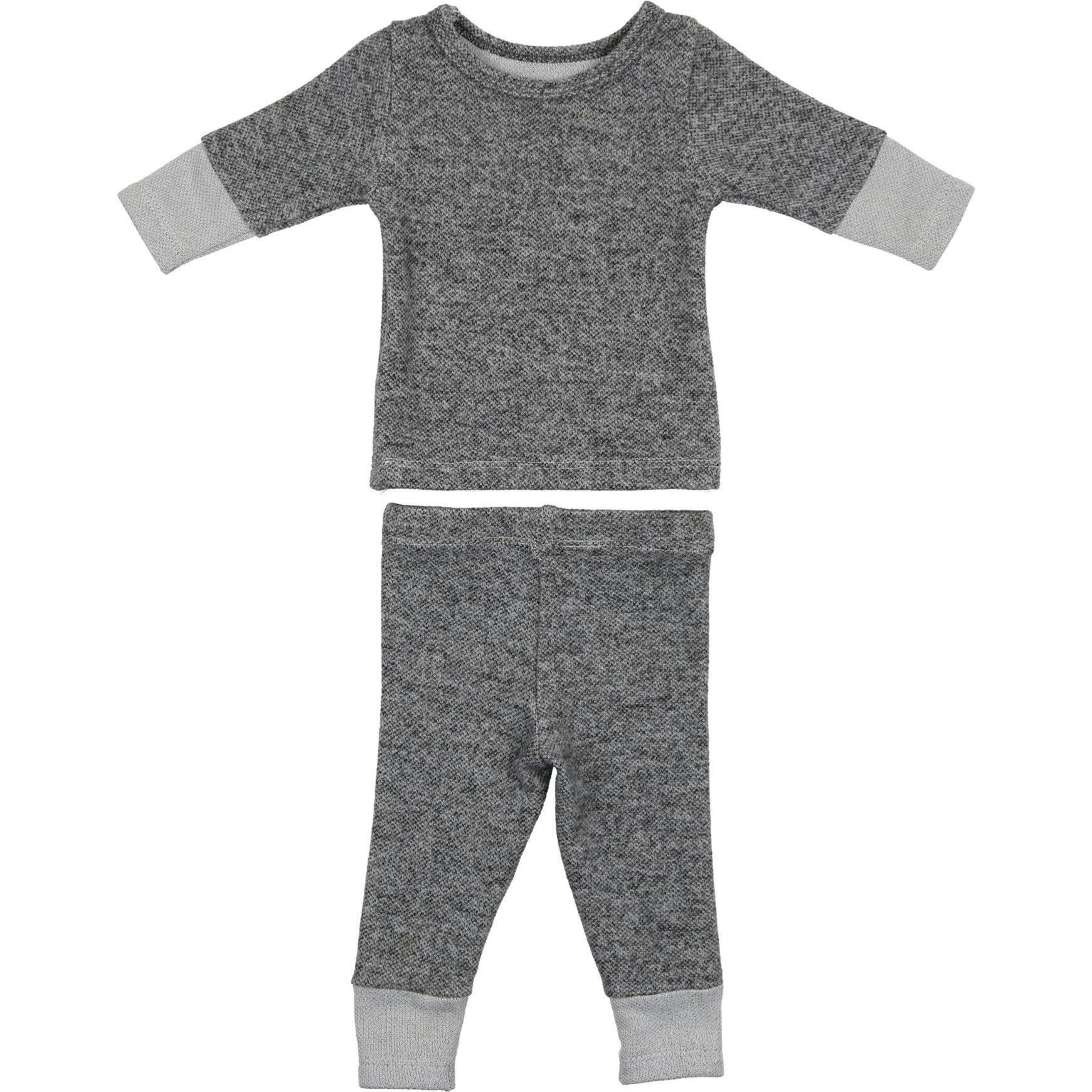 Brushed Sweater Knit 2-Piece Lounge Set
