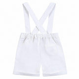 TARTINE ET CHOCOLAT Classic Suspender Shorts - Blanc