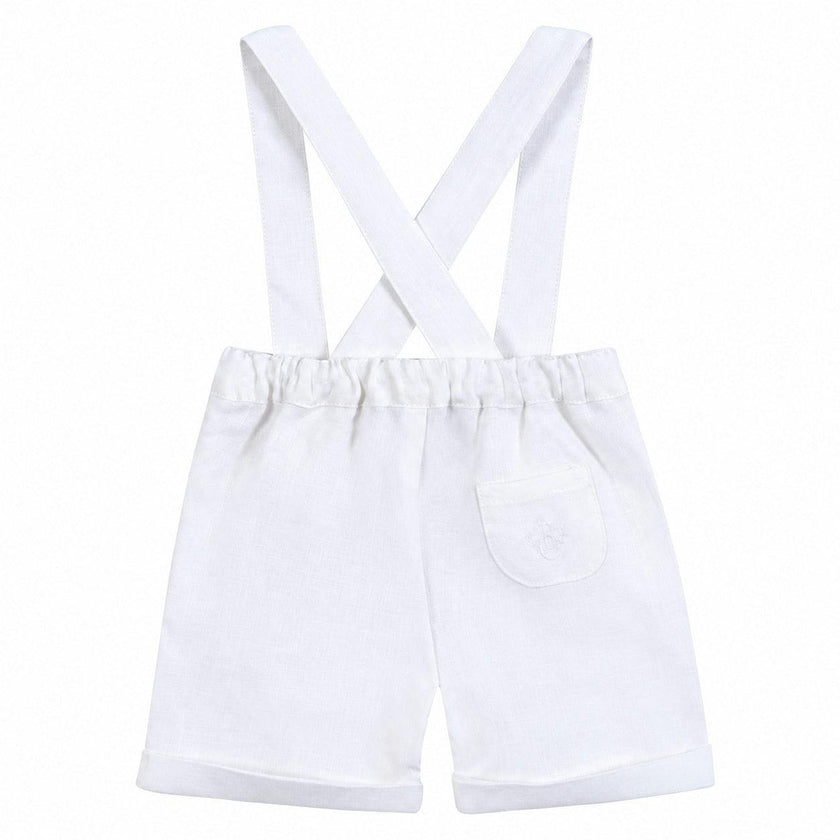 TARTINE ET CHOCOLAT Classic Suspender Shorts - Blanc