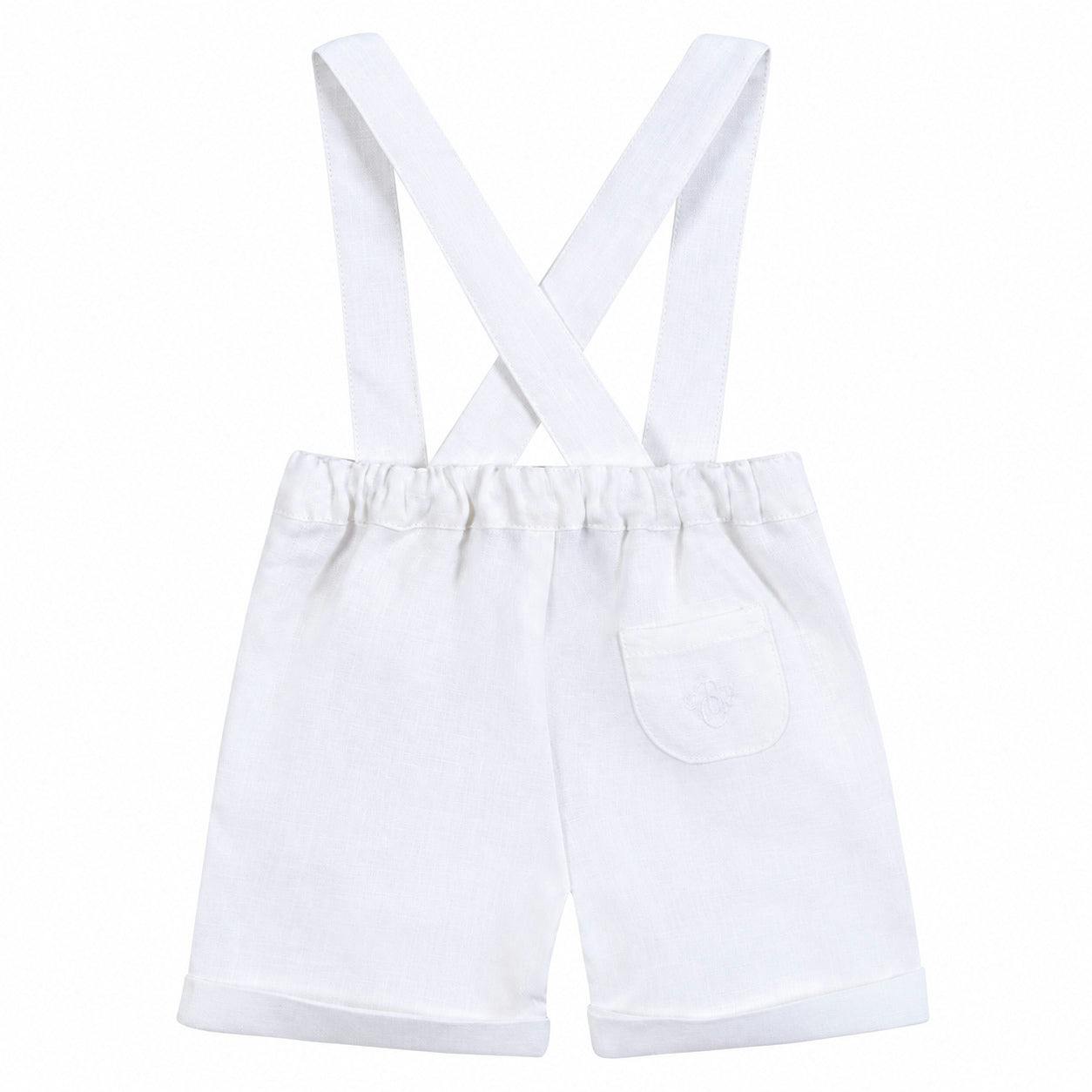 TARTINE ET CHOCOLAT Classic Suspender Shorts - Blanc