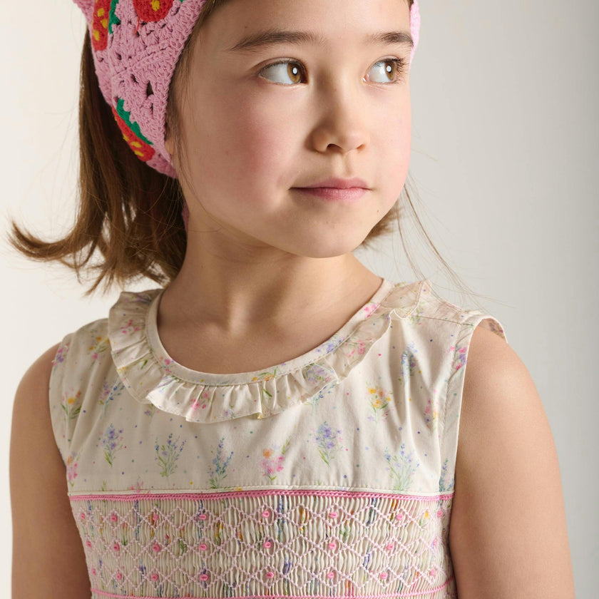 Hand-Smocked Girls Dress - Kacey