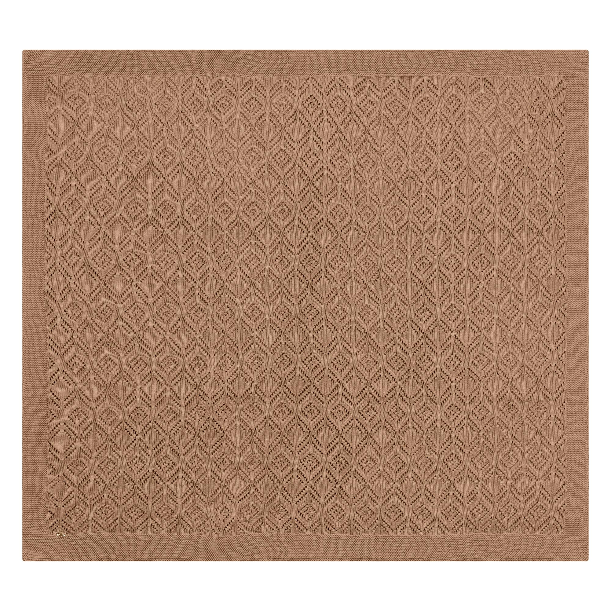 Pointelle Knit Blanket Ivory