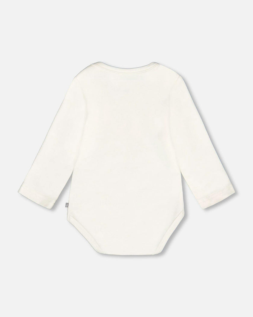 Organic Cotton Long Sleeve Romper Floral