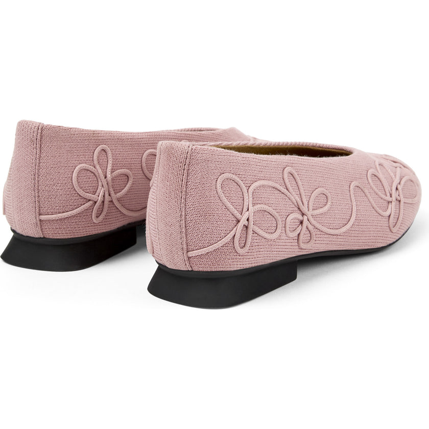 Women's Twins Textile Square Toes Ballerina Shoes