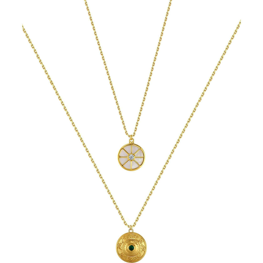 Compass Layered Necklace Set