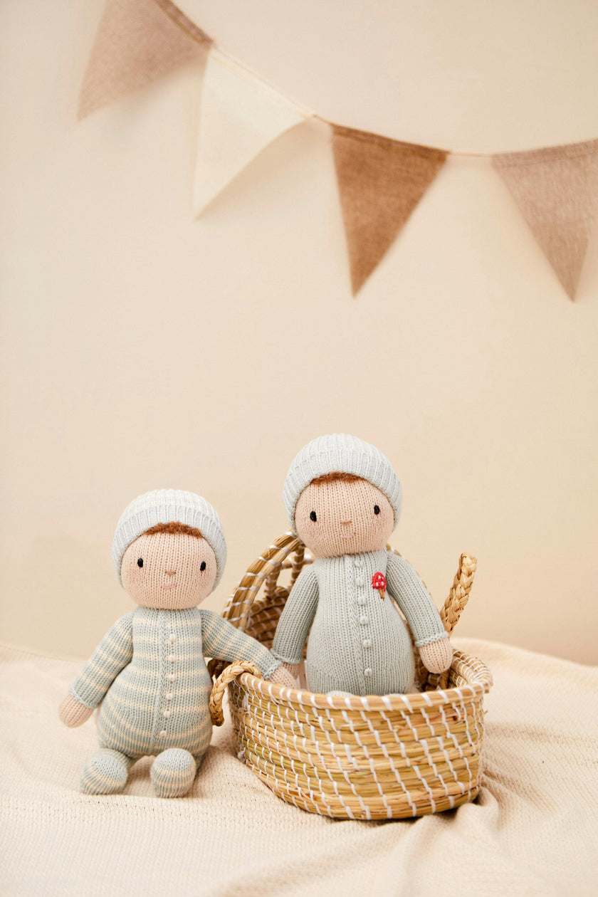 Baby Liam doll light blue 11"