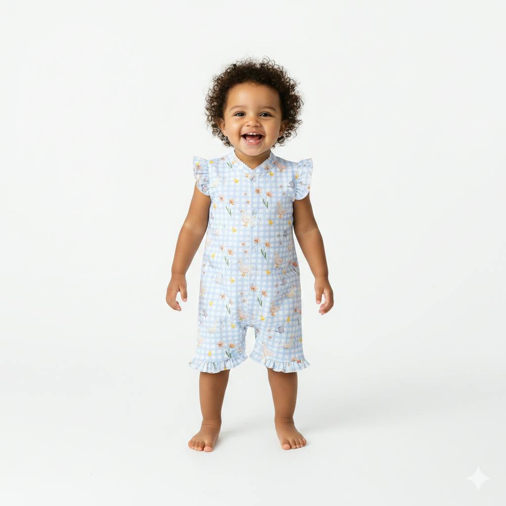 Duck & Goose Pima Cotton Short Romper