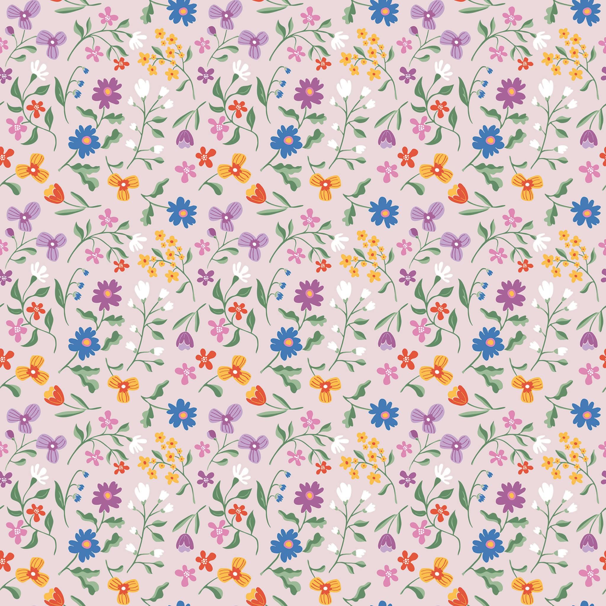 Quilted Skirt in Floral