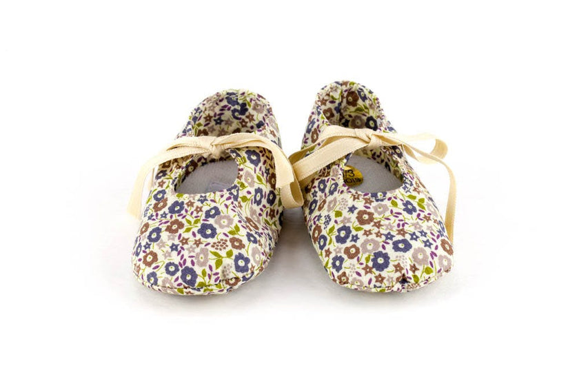 Little Royals Booties - Liberty Bleuet (cornflower)