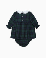 Baby Plaid Reindeer Smocked Dress