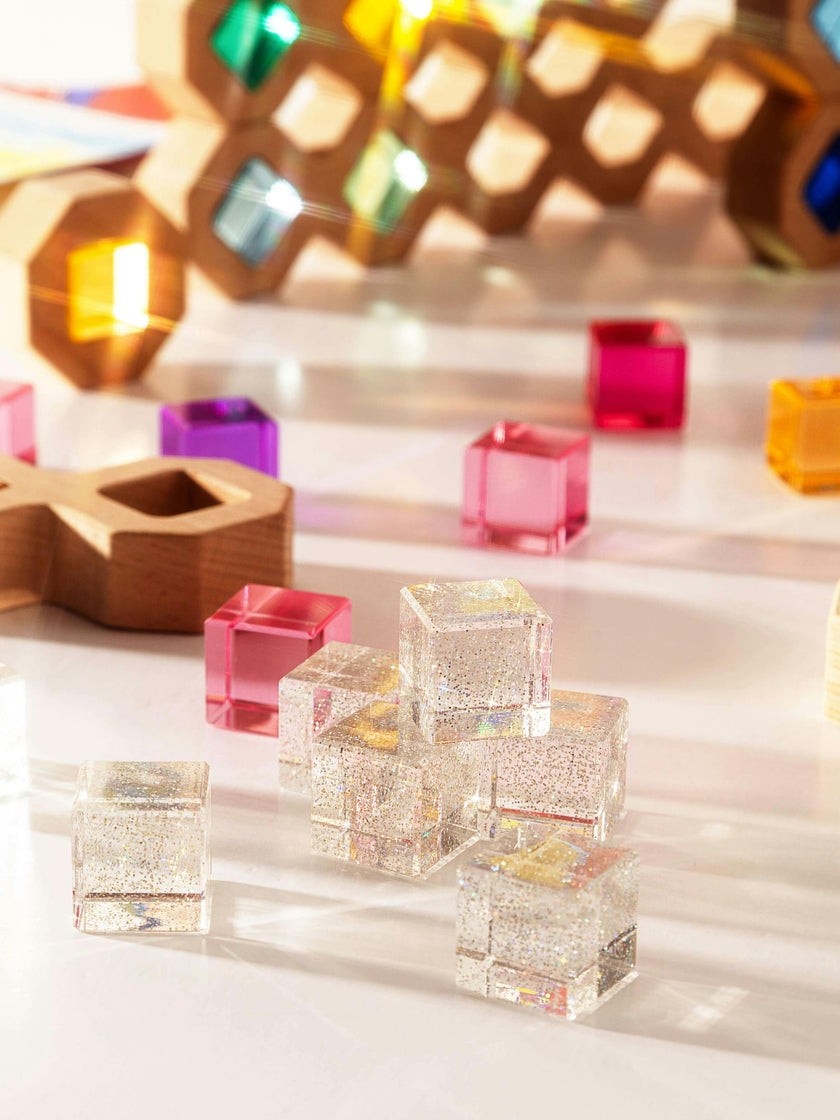 Cosmic Glitter Cubes