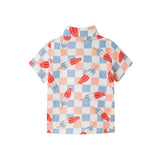 Kids Crosshatch Checkered Pop Buttondown