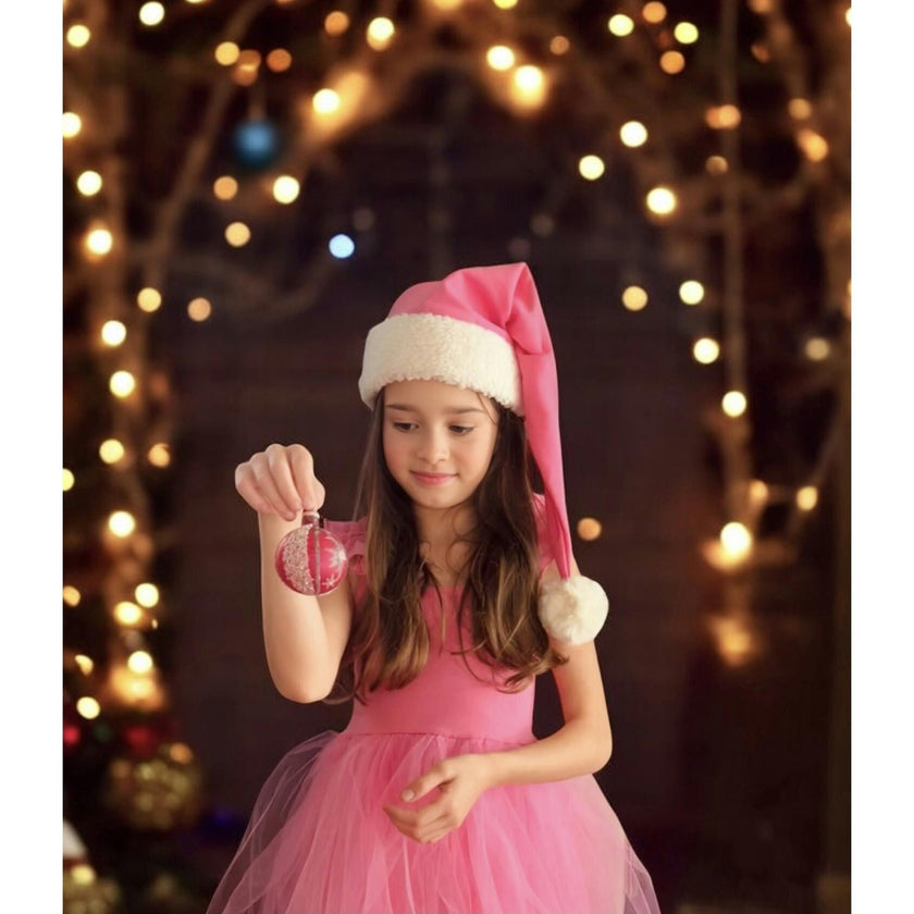 Pink Elf Holiday Dress for Kids – Christmas Tutu Costume & Playwear