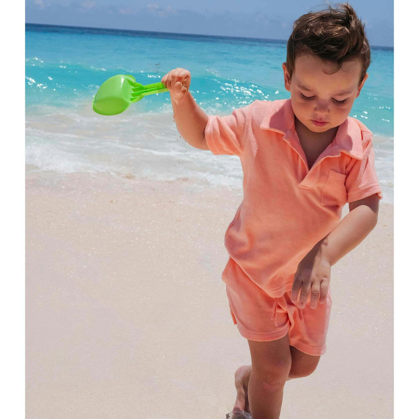 The Tropicana - Boys Coral Terry Polo