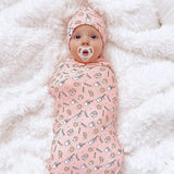 Milk & Cookies Original Bamboo Swaddle & Beanie Set