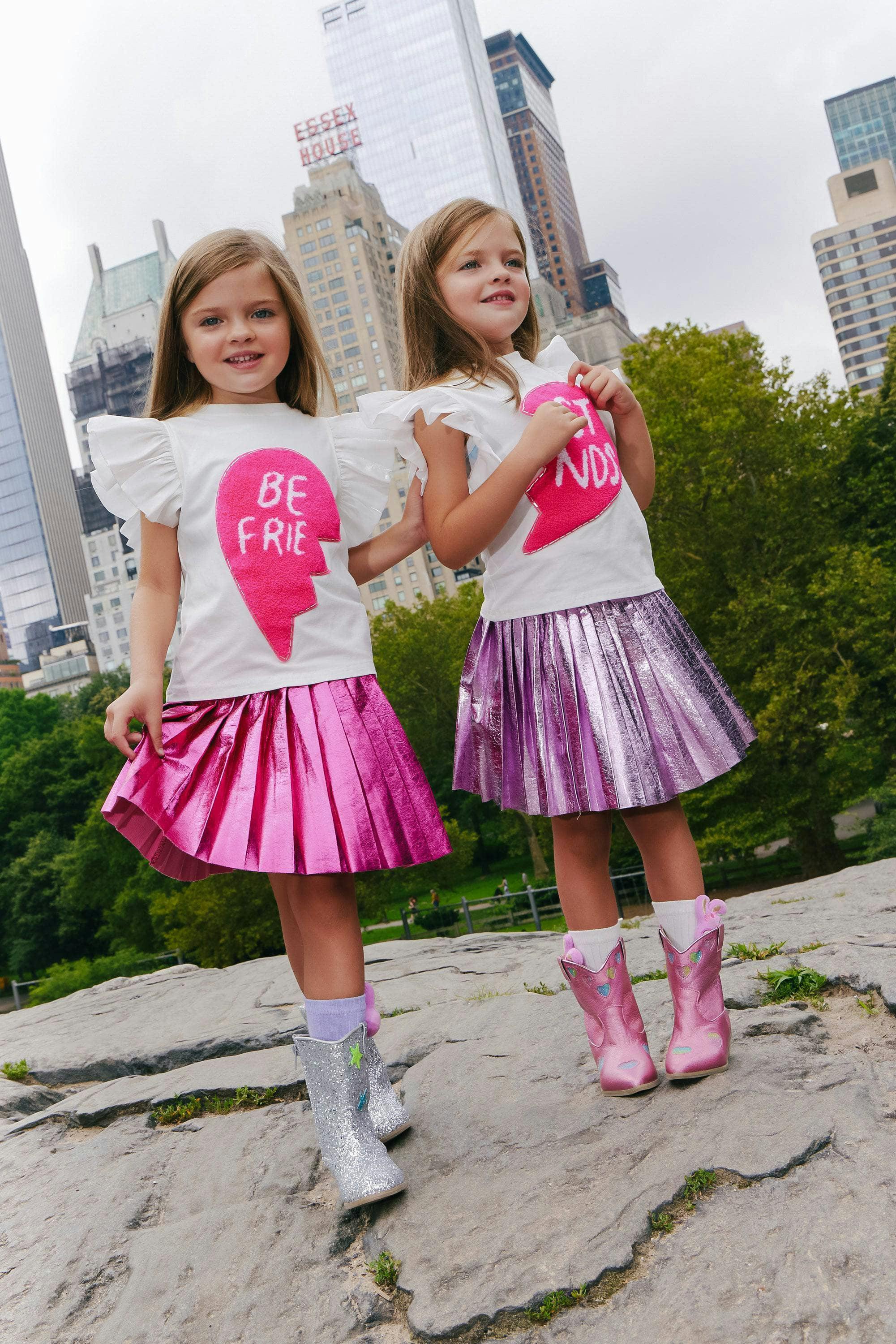 Best Friends Ruffle Sleeve T-Shirts