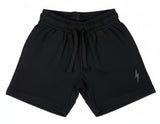 Kids Sweat Shorts - Black Bolt