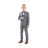 Light Gray Peak Lapel Tuxedo Set