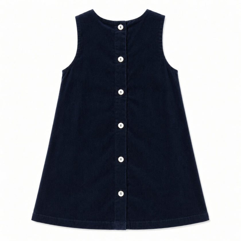 Malice Velvet Dress for Girls with a Bow