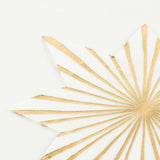 Gold Stripe Star Napkins