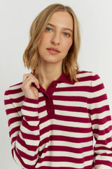 Wool Cashmere Polo Sweater