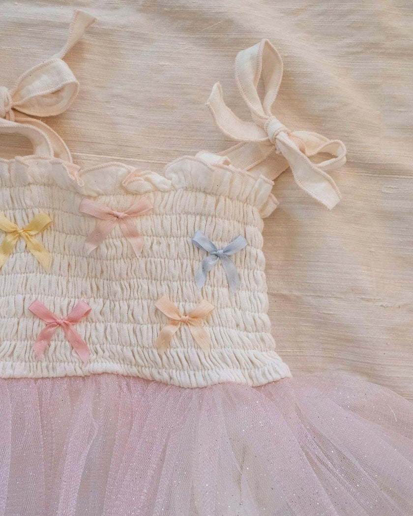 Bows Tutu - Ivory/Multicolor