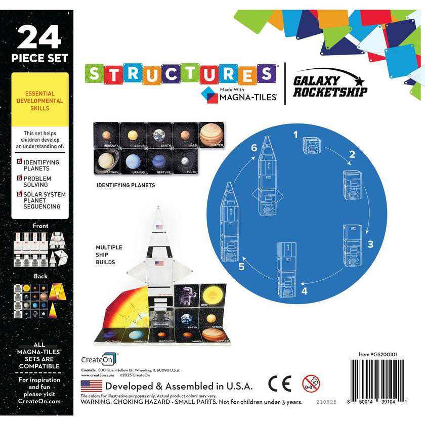 Galaxy Spaceship Magna-Tiles Structures