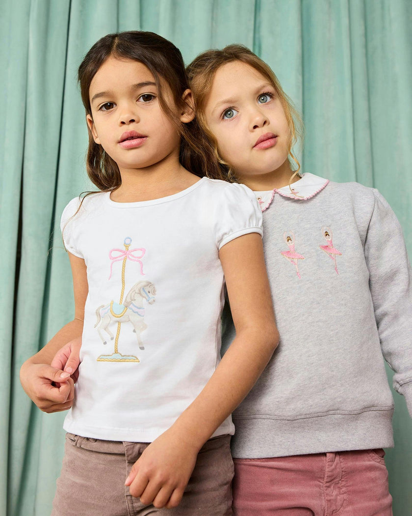 Ballerina Embroidered Sweatshirt