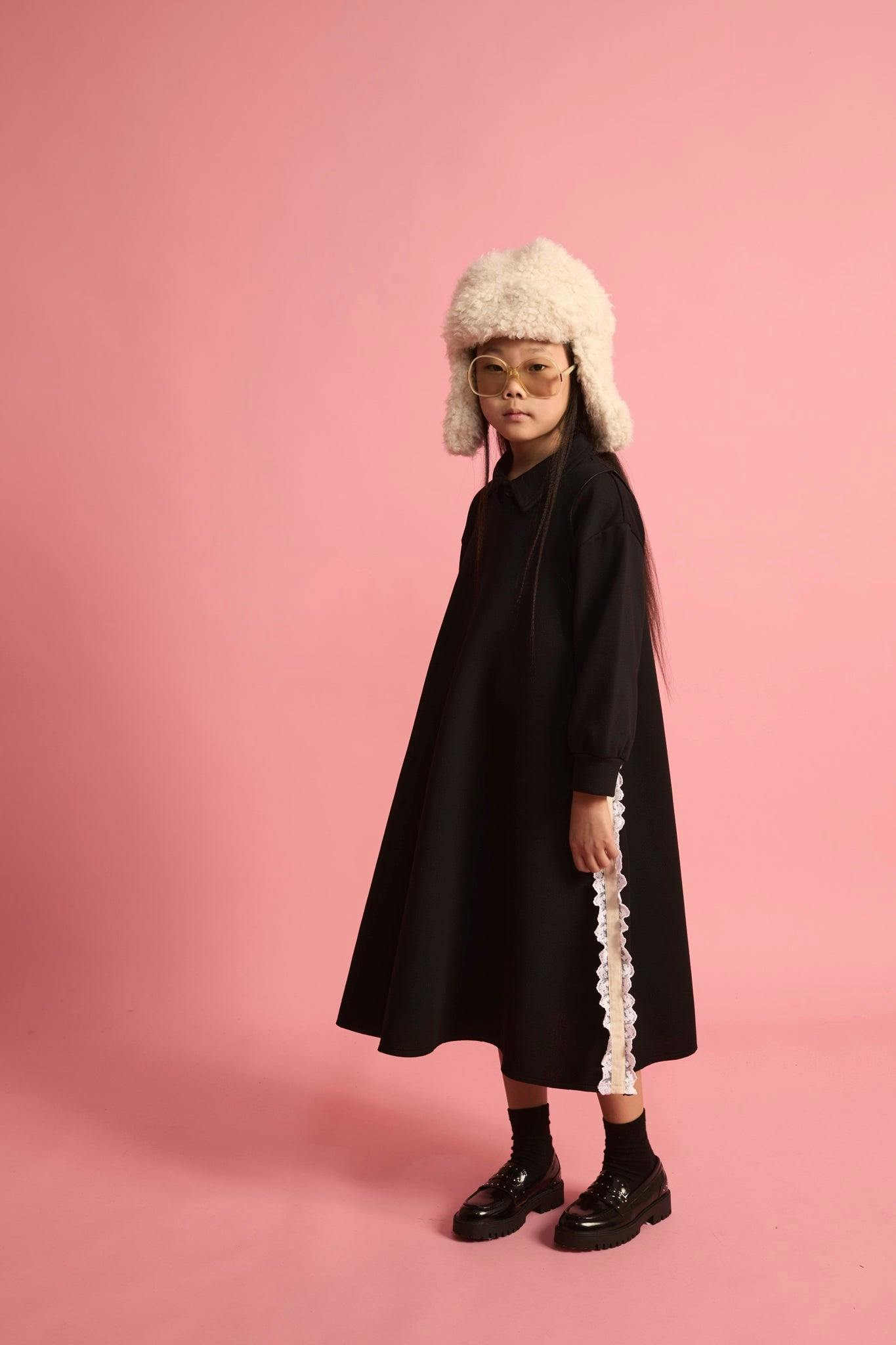 Neoprene Lace Apron Dress