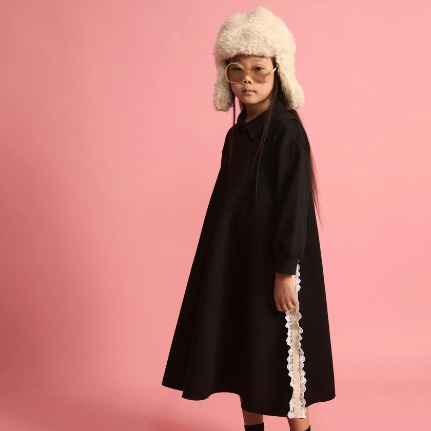 Neoprene Lace Apron Dress