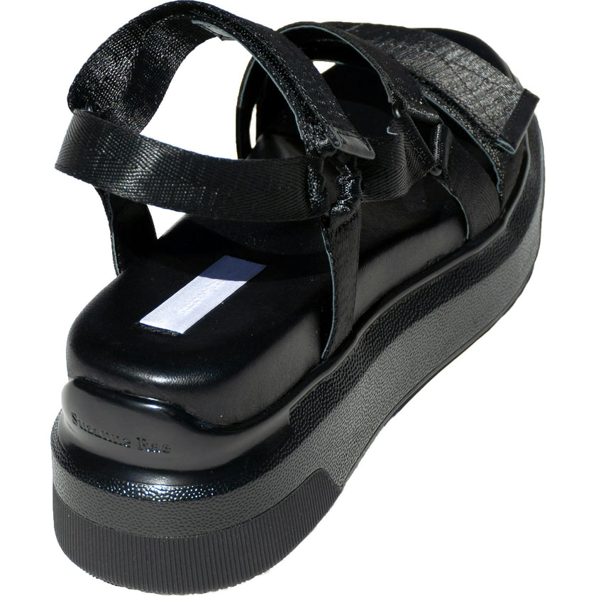Women's Velcro Sandal, Black