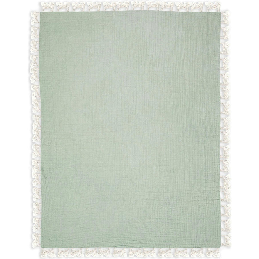 6 Layer Muslin Blanket Evergreen