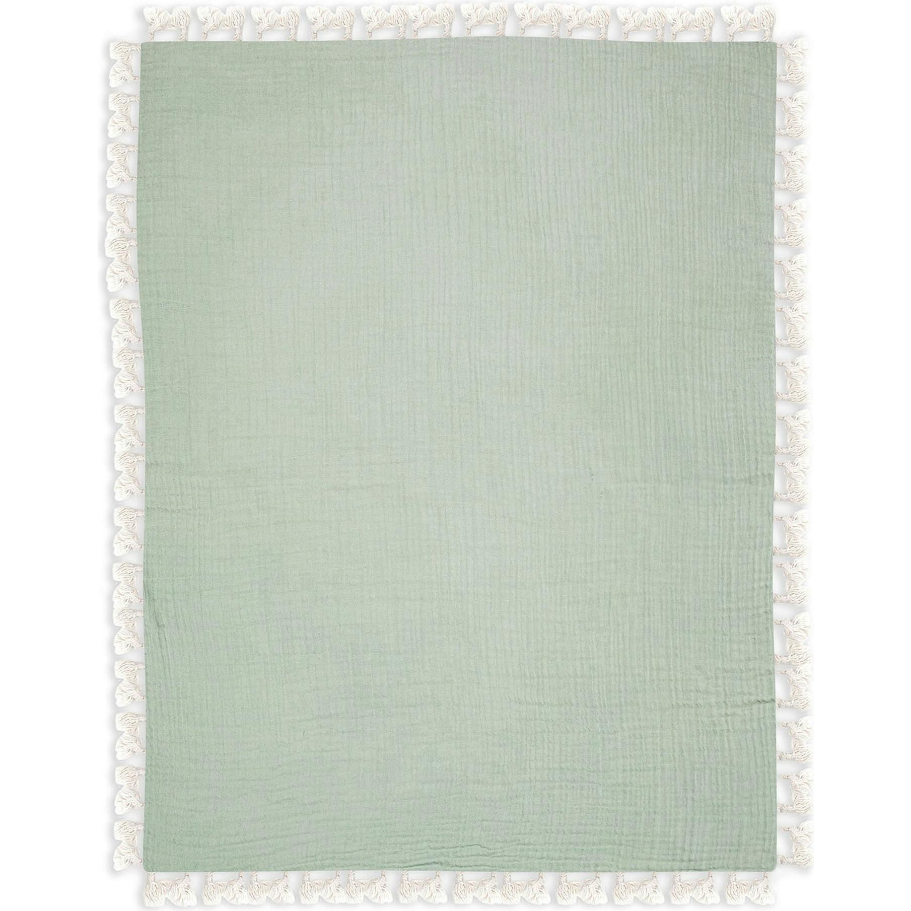 6 Layer Muslin Blanket Evergreen