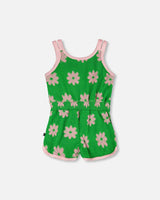 Terry Cloth Sleeveless Jumpsuit