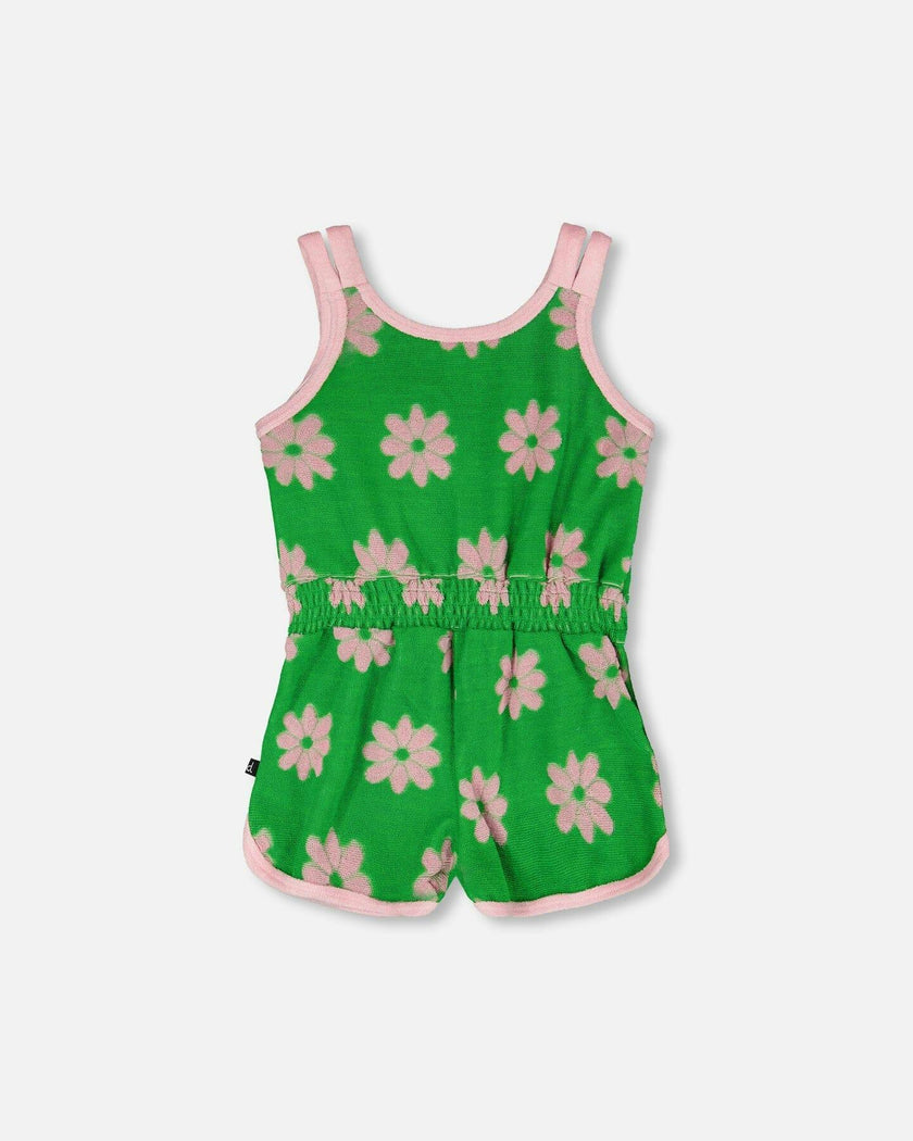 Terry Cloth Sleeveless Jumpsuit
