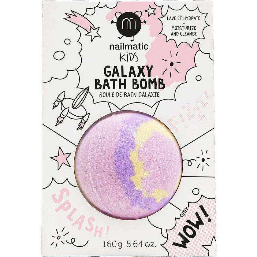 Bath Bomb for Kids GALAXY SUPERNOVA Pink Yellow Purple