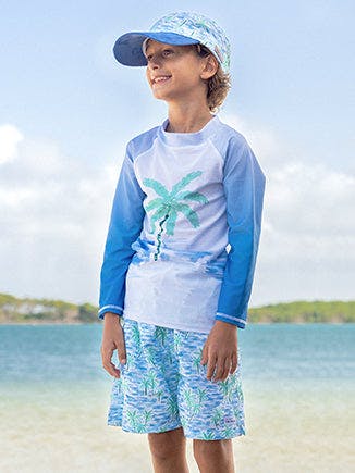 UPF 50+ Wesley Swim Trunks w/ Mesh Liner