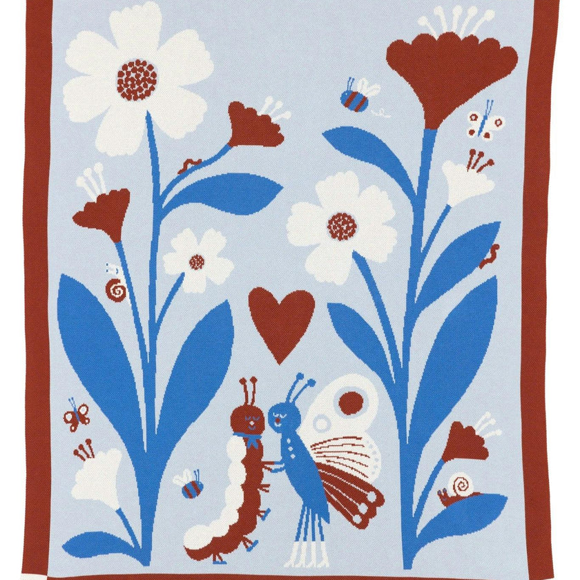 Bugs in Love Knit Blanket
